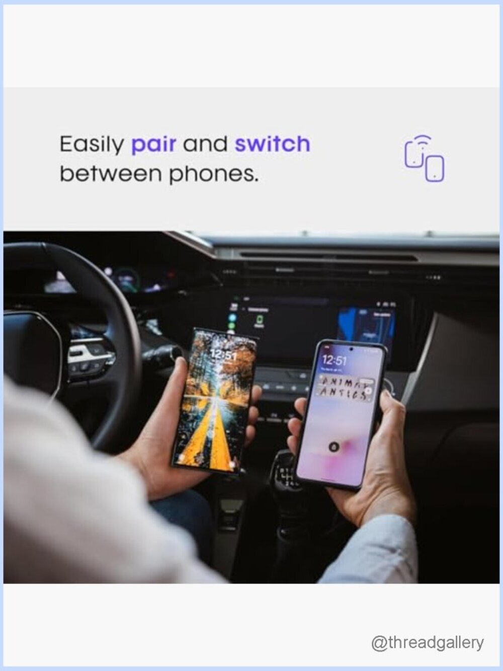 Wireless Android Auto Adapter - Plug & Play Bluetooth/WiFi - Picture 6 of 7